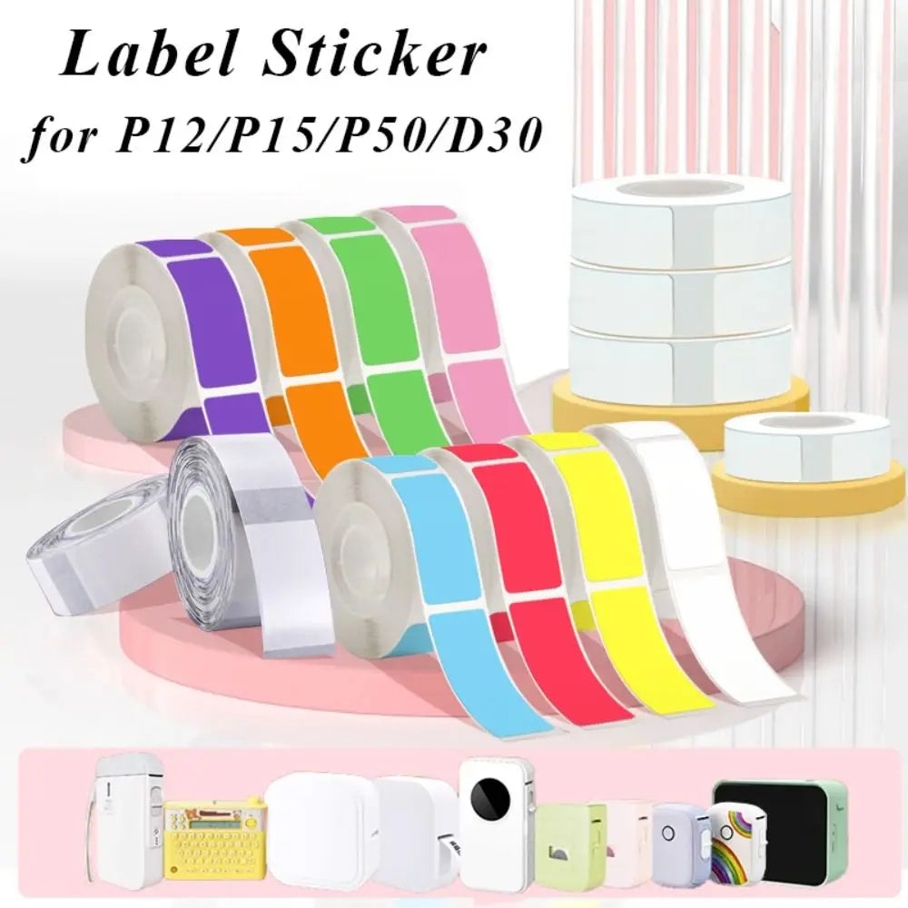 Colorful Label Maker Paper 12mm×40mm – 160 Labels/Roll Label Maker Paper Nixie