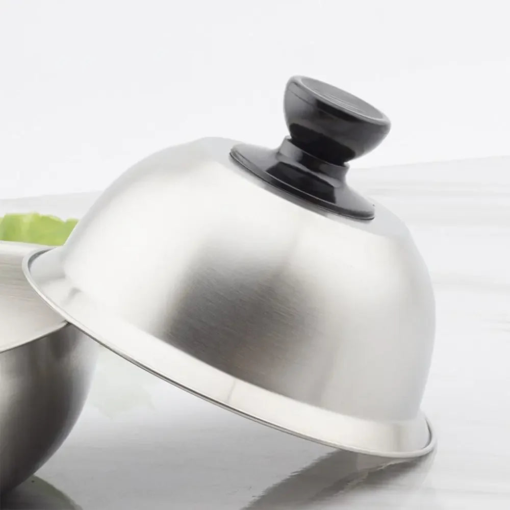 Stainless Steel Burger Melting Dome BBQ Grill Lid Cover 17.3cm Grill Dome Cover Nixie
