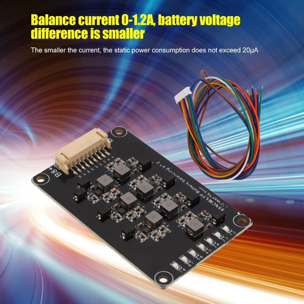 8S 1.2A Active Inductive Battery Equalizer Balancer PCB Lithium
