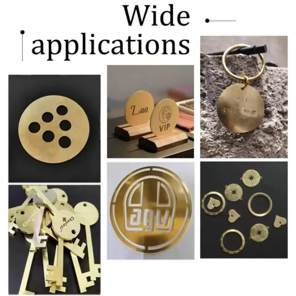 Brass Round Disc Plates 50–100mm | H62 DIY Metal Circles Brass Metal Disc Nixie