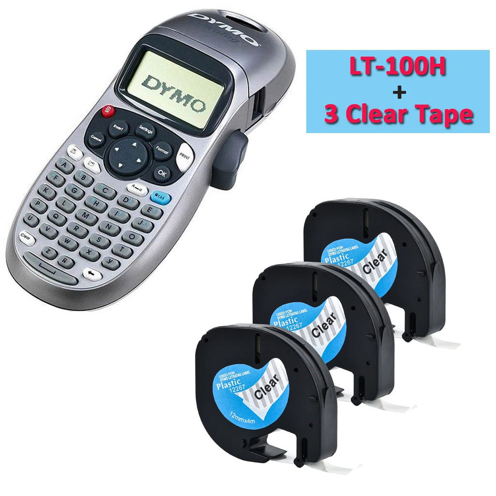 Dymo Letratag LT-100H Handheld Label Maker | 12mm Labels Label Maker Nixie add 3 pcs tape B