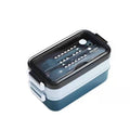 1000ml Double Layer Microwave Lunch Box BPA Free + Cutlery