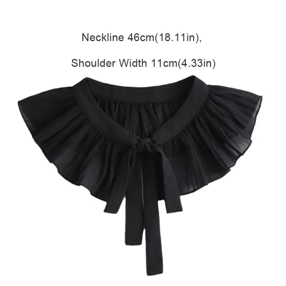 Lace Frill Detachable False Collar – Women's Removable Cape Detachable Collar Nixie