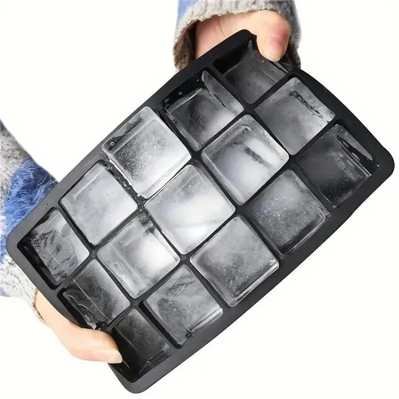 BPA-Free Silicone Ice Cube Tray with Lid – 6 & 15 Grid Mold Silicone Ice Tray Nixie