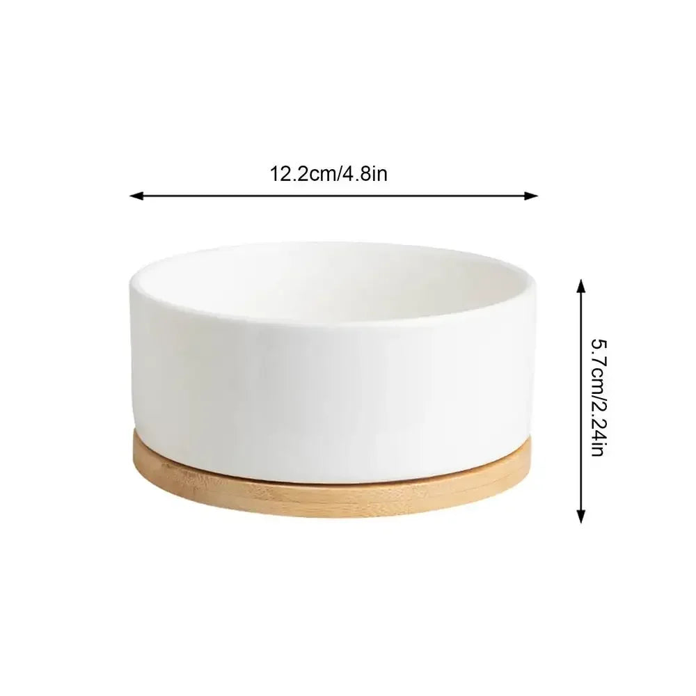 Heated Ceramic Pet Water Bowl – Thermostatic Dog & Cat Feeder Heated Pet Bowl Nixie WHITE