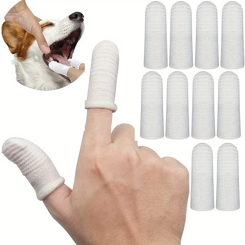 10-Pack Pet Finger Toothbrush Cots for Cats & Dogs | Nixie Pet Finger Toothbrush Nixie