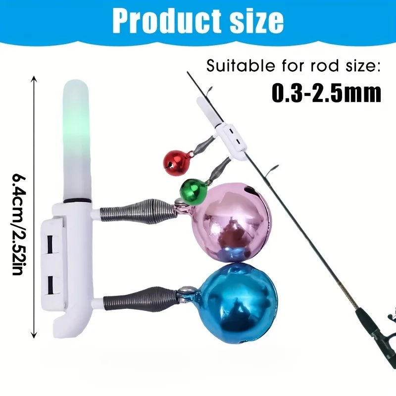 Night Fishing Glow Stick Float Light with Bell & CR425 Battery Fishing Float Light Nixie
