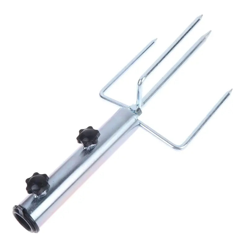 Beach Umbrella Ground Stand 4-Prong Iron Anchor | Adjustable