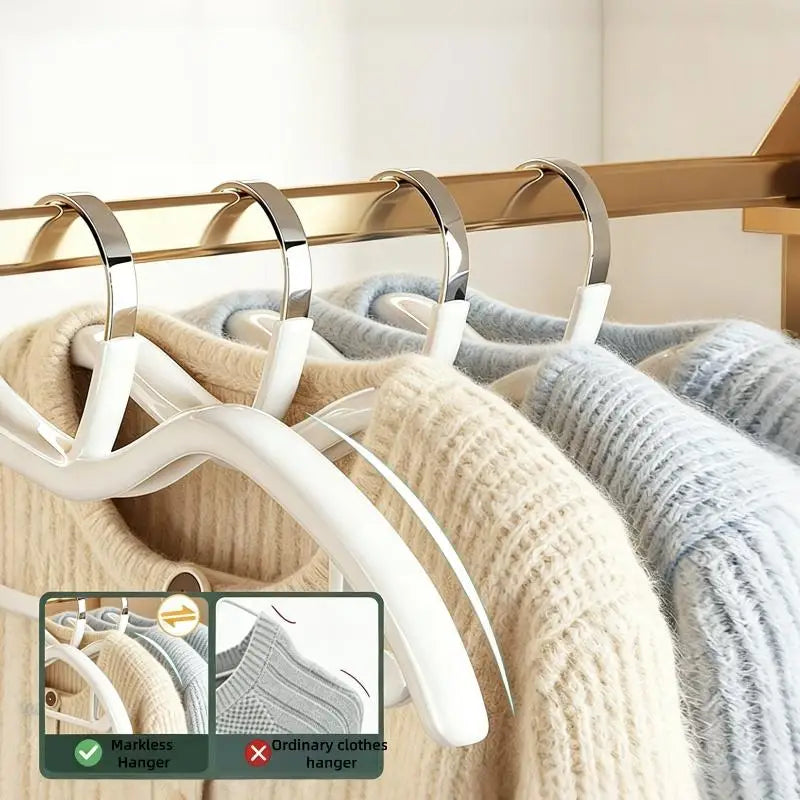 5-Pack Anti-Slip Slim Clothes Hangers | Non-Scratch Dip-Coated