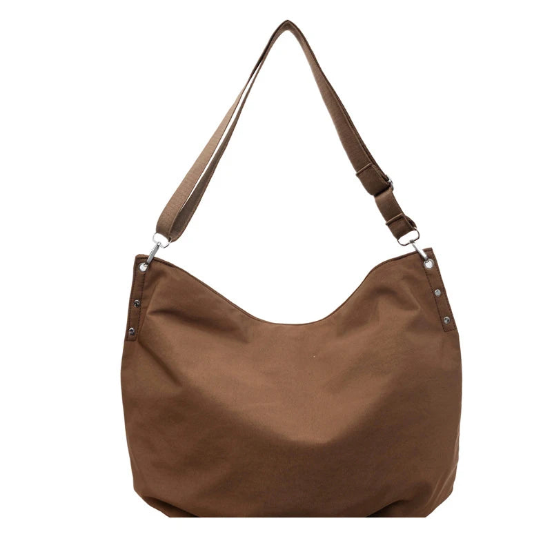 Large Canvas Shoulder Bag for Women | Casual Commuter Tote Canvas Shoulder Bag Nixie