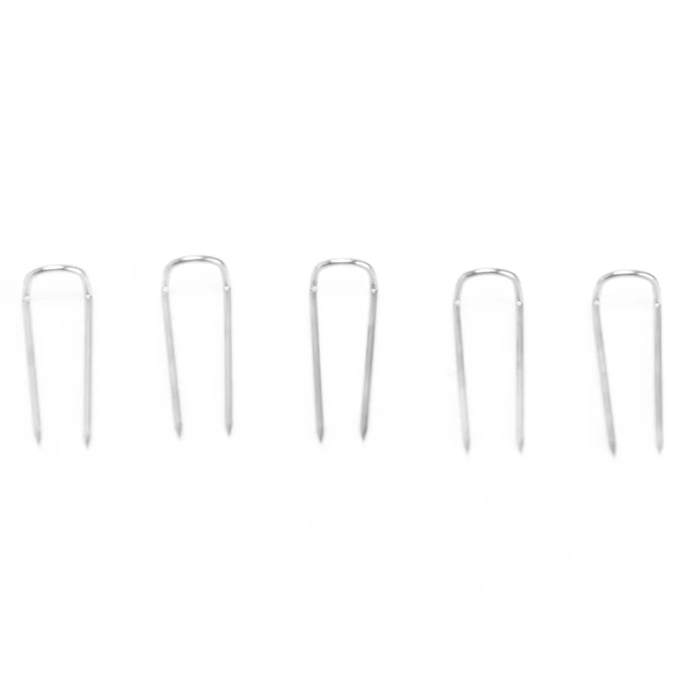 200Pcs Stainless Steel U-Shaped Sewing Fork Pins – Silver Sewing Fork Pins Nixie