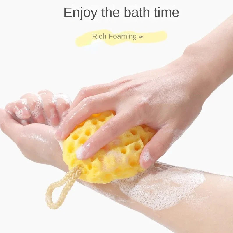 Soft Mesh Exfoliating Shower Sponge Ball – Baby & Body Scrub