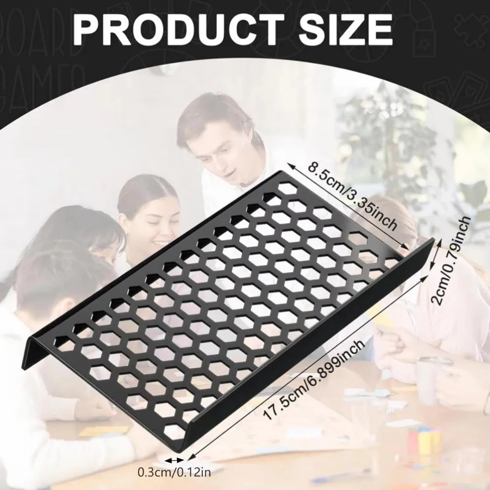 Acrylic Trading Card Display Riser – Matte Black Organizer