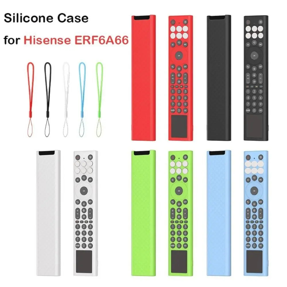 Silicone Remote Cover with Lanyard for Hisense ERF6A66