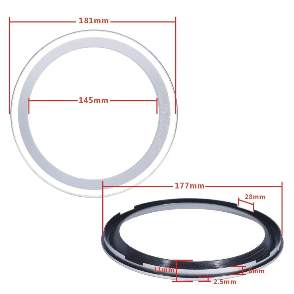 Speaker Trim Ring Bezel 3–8 Inch | Black Silver Gold ABS