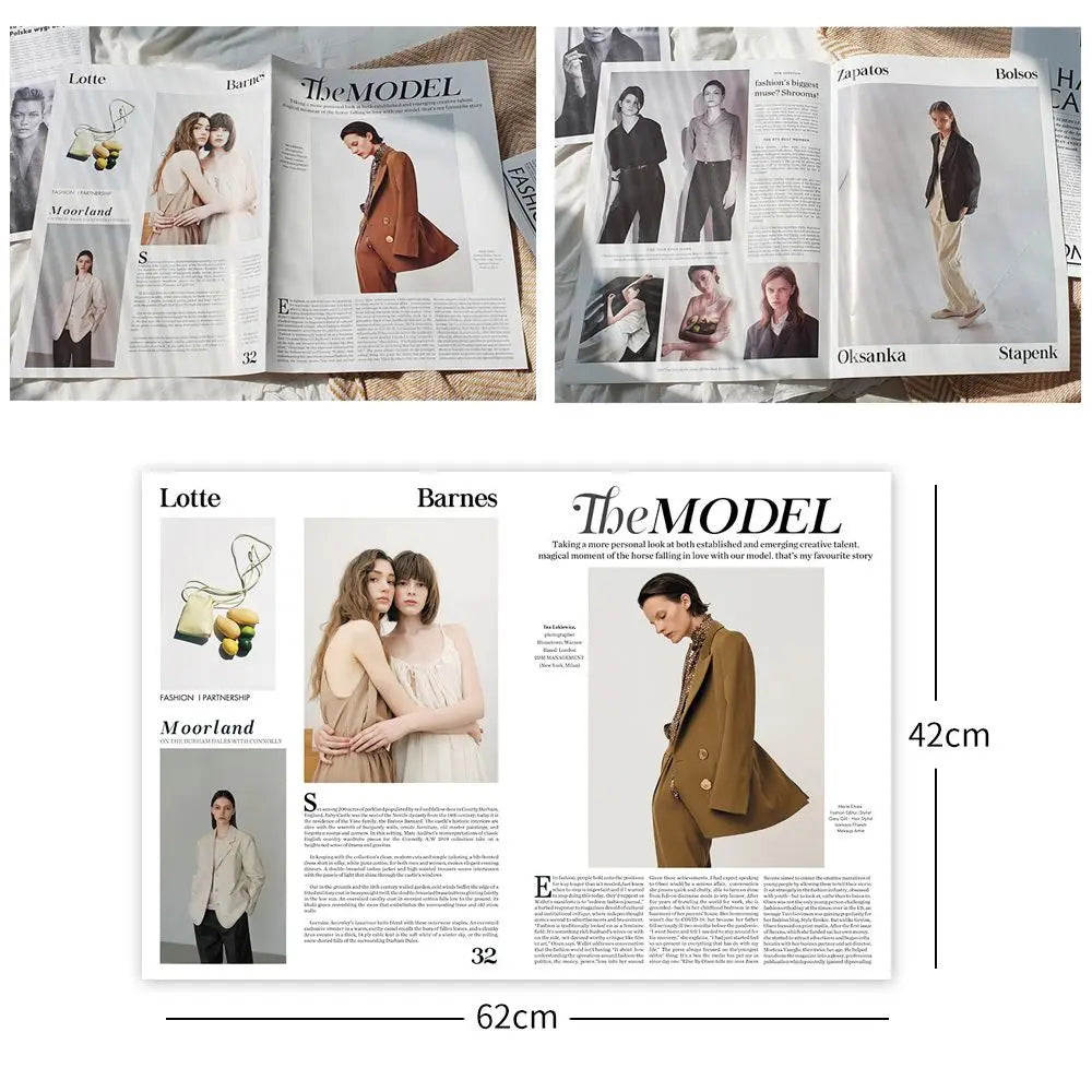English Newspaper Style Photography Prop Sheet 62×42cm Photography Prop Nixie