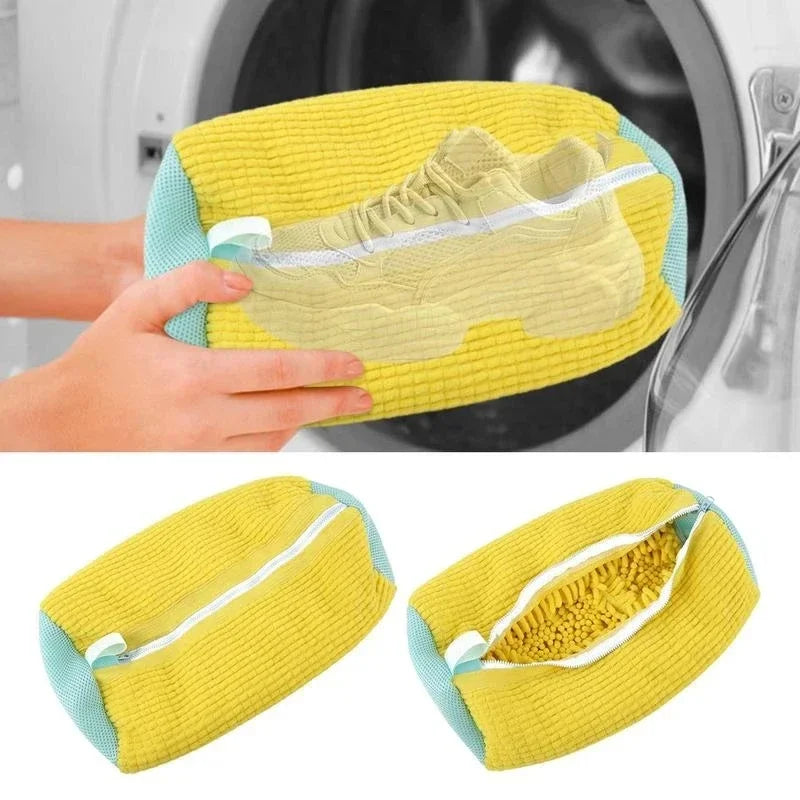 2-Pack Sneaker Washing Bags – Cotton Mesh Shoe Laundry Protector Shoe Laundry Bag Nixie