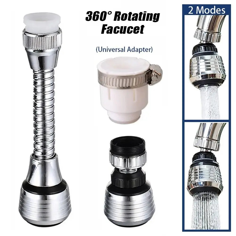 360° Rotating Faucet Aerator Extender – Dual Mode Water Saver Faucet Aerator Nixie