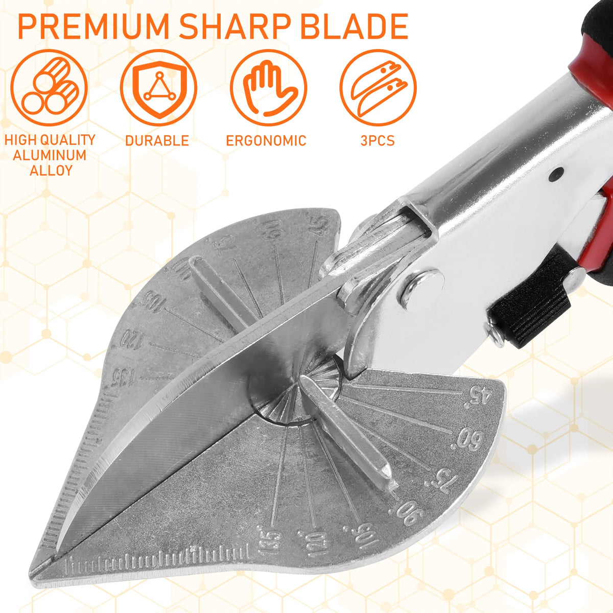 Miter Shears 45°–135° Multi-Angle Molding & Trim Cutter Tool Miter Shear Cutter Nixie