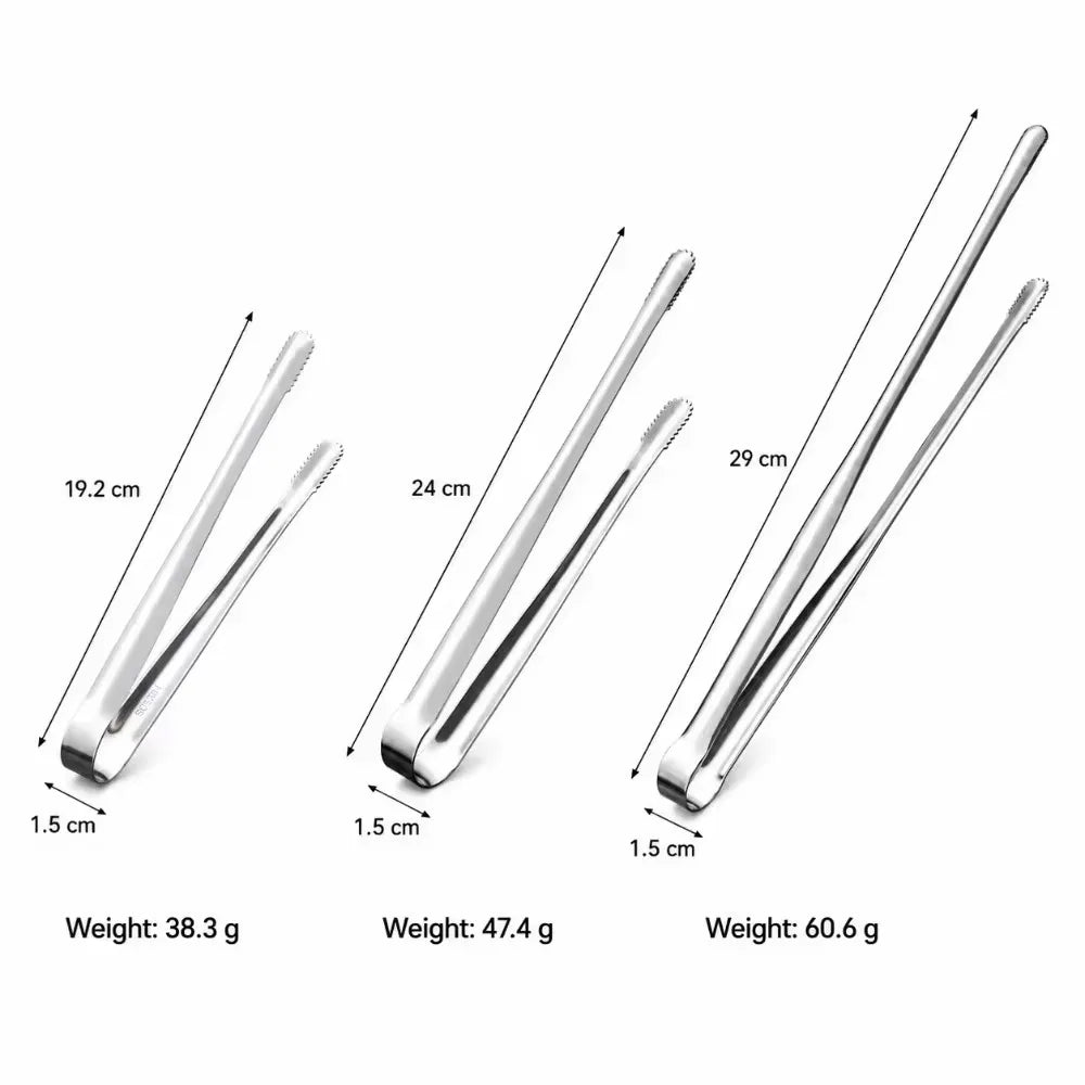 304 Stainless Steel Salad Tongs – Serrated Food Serving Clip Kitchen Serving Tongs Nixie