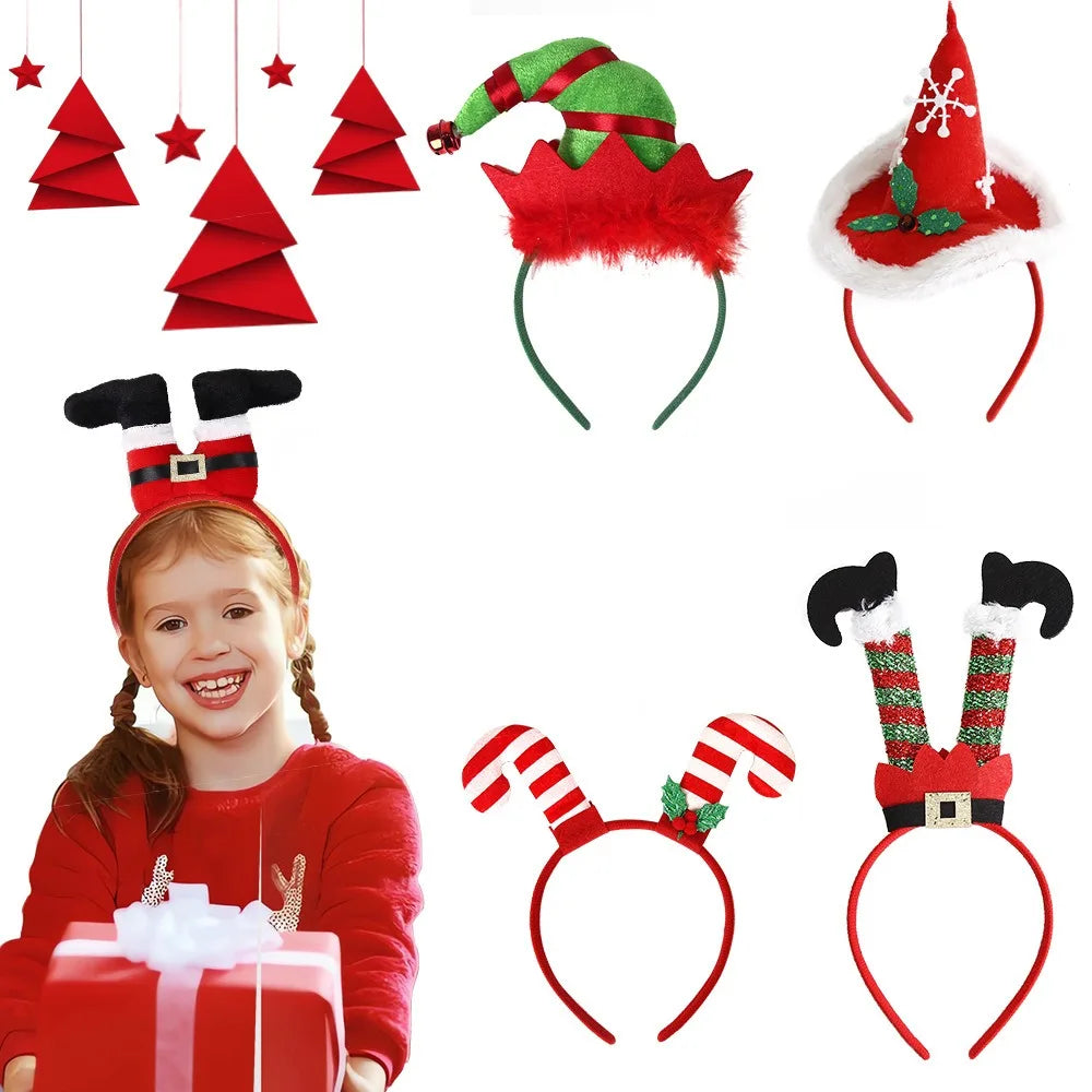 Cute Santa Claus Christmas Headband – Funny Xmas Hair Accessory Christmas Headband Nixie