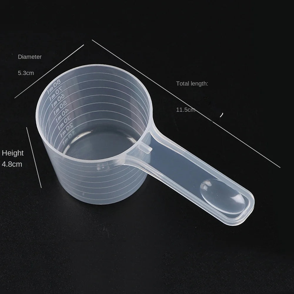 5-Piece Plastic Measuring Spoon Set with Scale – Coffee & Kitchen