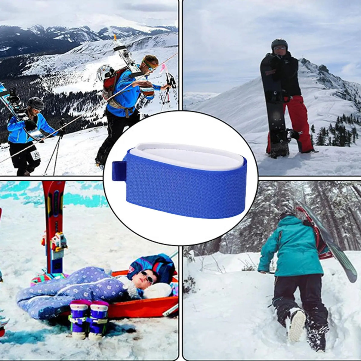 Adjustable Ski Straps with EVA Protective Pads | Ski Fasteners Ski Fastener Straps Nixie