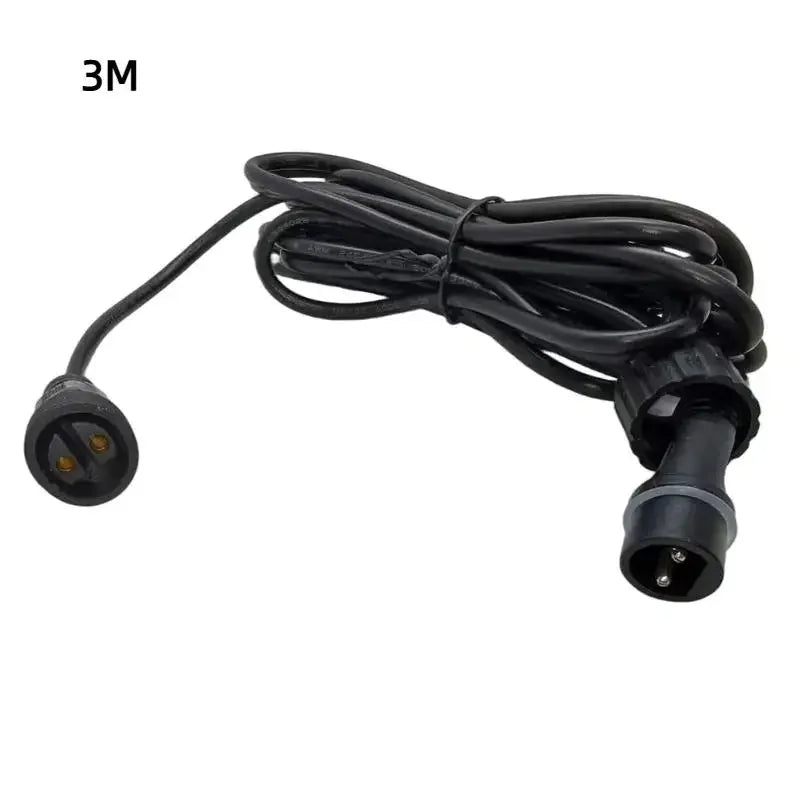 Waterproof 2-Pin Extension Cable for Solar & Flood Lights
