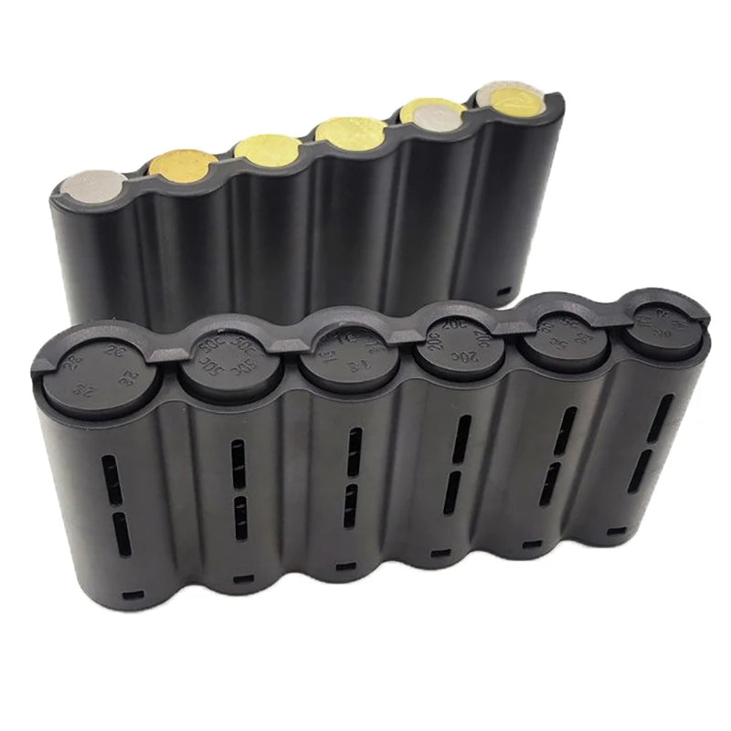 Portable 6-Slot Euro Coin Dispenser & Holder with Spring Coin Dispenser Holder Nixie