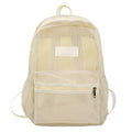 Breathable Mesh Transparent Backpack – Multi-Pocket Bookbag