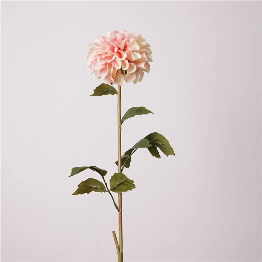 Silk Artificial Dahlia Flowers Pink Faux Floral Bouquet Decor Artificial Silk Flowers Nixie