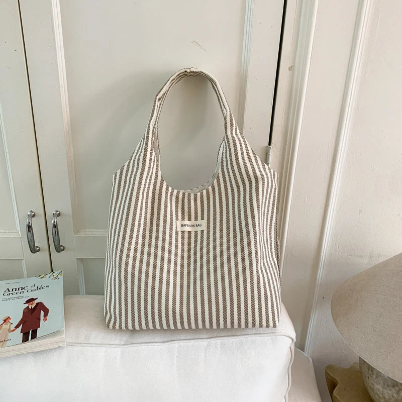 Japanese Striped Women's Shoulder Crossbody Tote Bag Women's Shoulder Bag Nixie