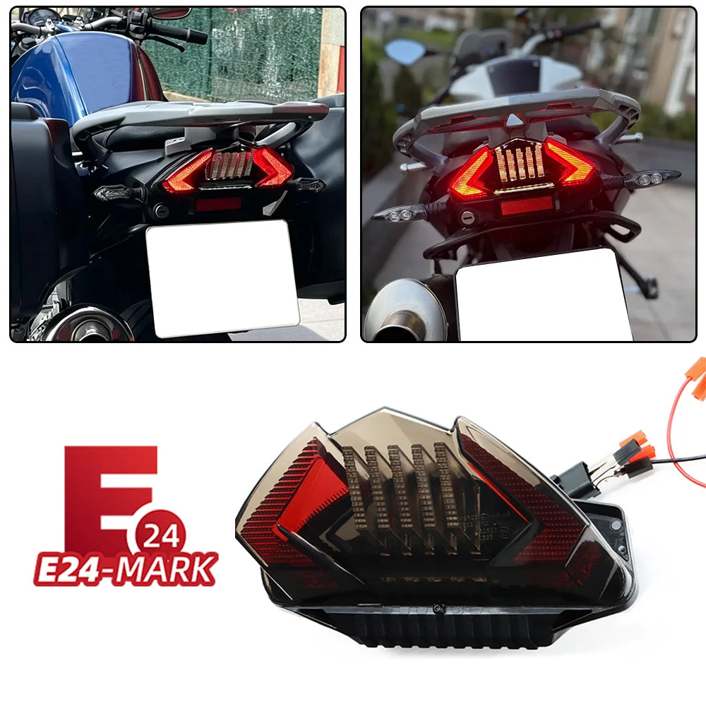 E24 LED Tail Light for BMW R1200GS F800GT F650GS Motorcycle Motorcycle Tail Light Nixie