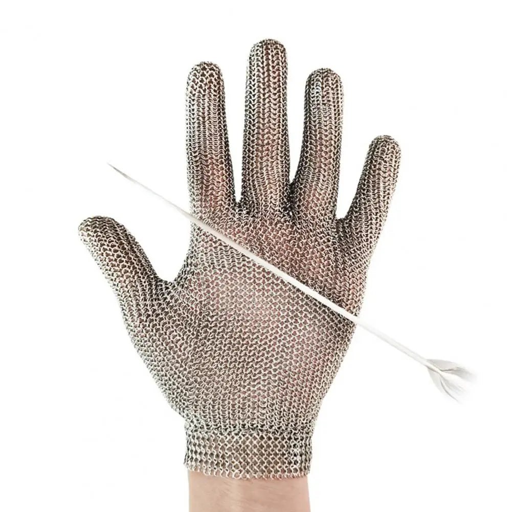 Stainless Steel Mesh Cut-Resistant Glove – Adjustable Wrist Cut-Resistant Glove Nixie