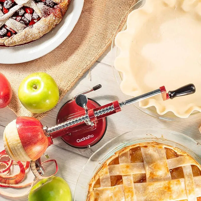 3-in-1 Hand Crank Apple Peeler Corer Slicer – Stainless Steel Fruit Peeler Corer Nixie