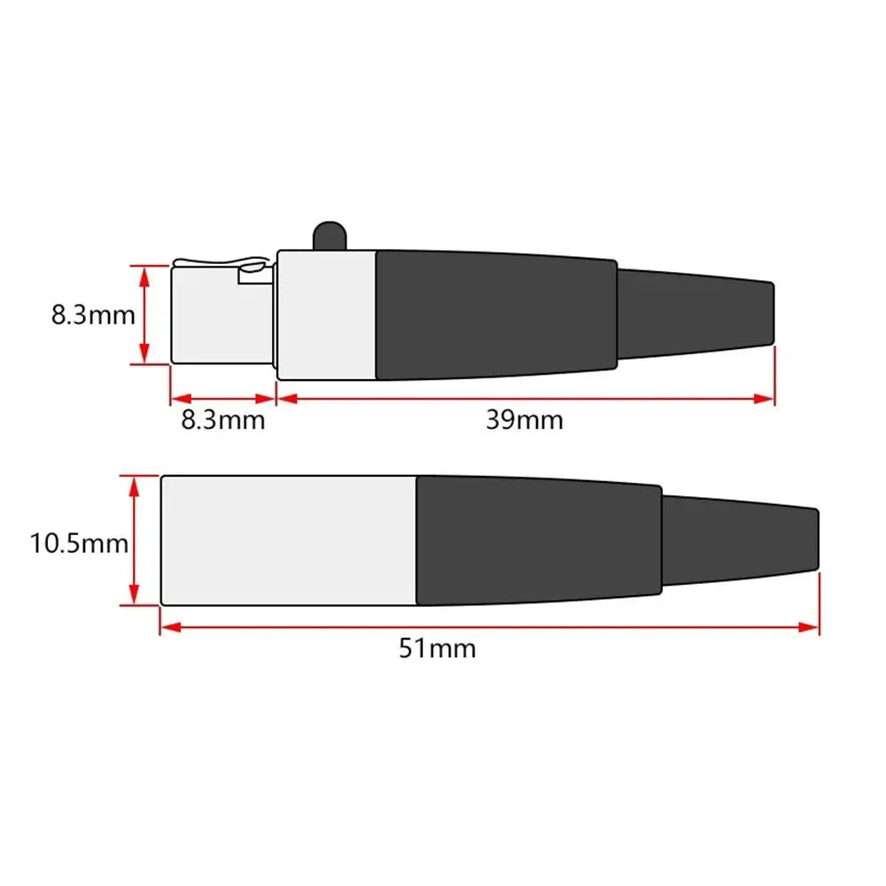 Mini XLR Connector 3/4/5/6 Pin Male Female Plug – Audio Mic Audio Connector Plug Nixie