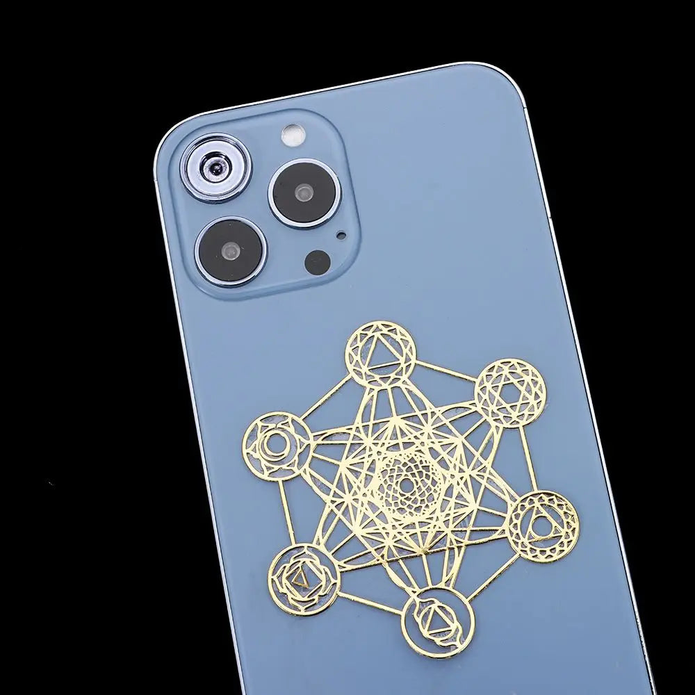 Metal Copper Sacred Geometry Stickers – 9 Styles for Jewelry Crafts Craft Metal Sticker Nixie
