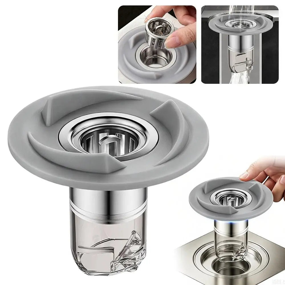 Self-Closing Odor-Proof Drain Core – Insect & Hair Catcher