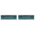 SO-DIMM to DIMM Adapter Card | DDR3 DDR4 DDR5 Laptop to Desktop Memory Adapter Card Nixie 2pc DDR3 to desktop