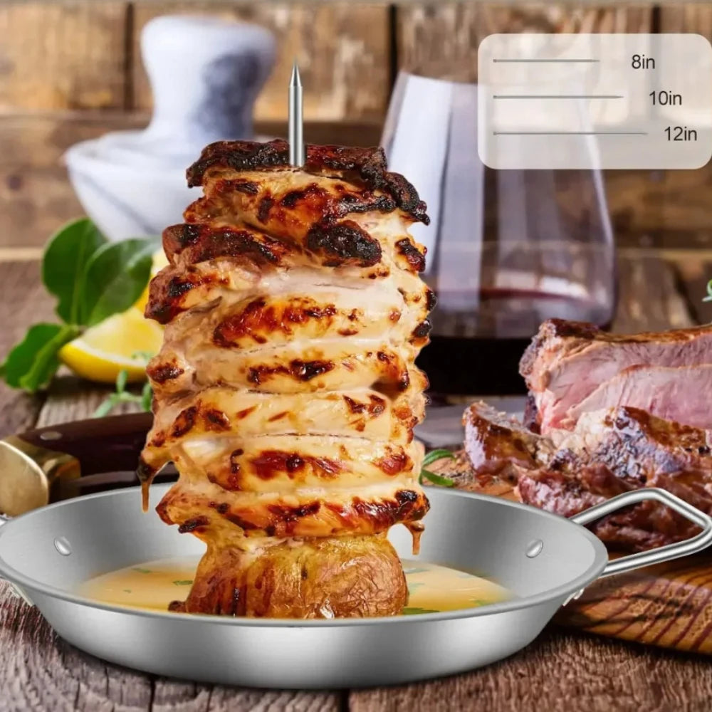 Stainless Steel Vertical Rotisserie Skewer Stand – BBQ Kebab BBQ Skewer Stand Nixie