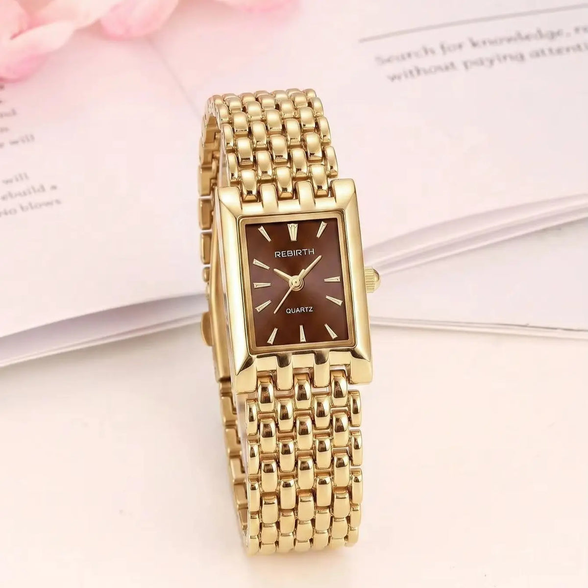 REBIRTH Women's Quartz Watch – Minimalist Light Luxury Style Women's Fashion Watch Nixie
