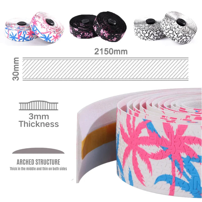 Road Bike Handlebar Tape – Non-Slip PU+EVA Cycling Bar Wrap Bicycle Handlebar Tape Nixie