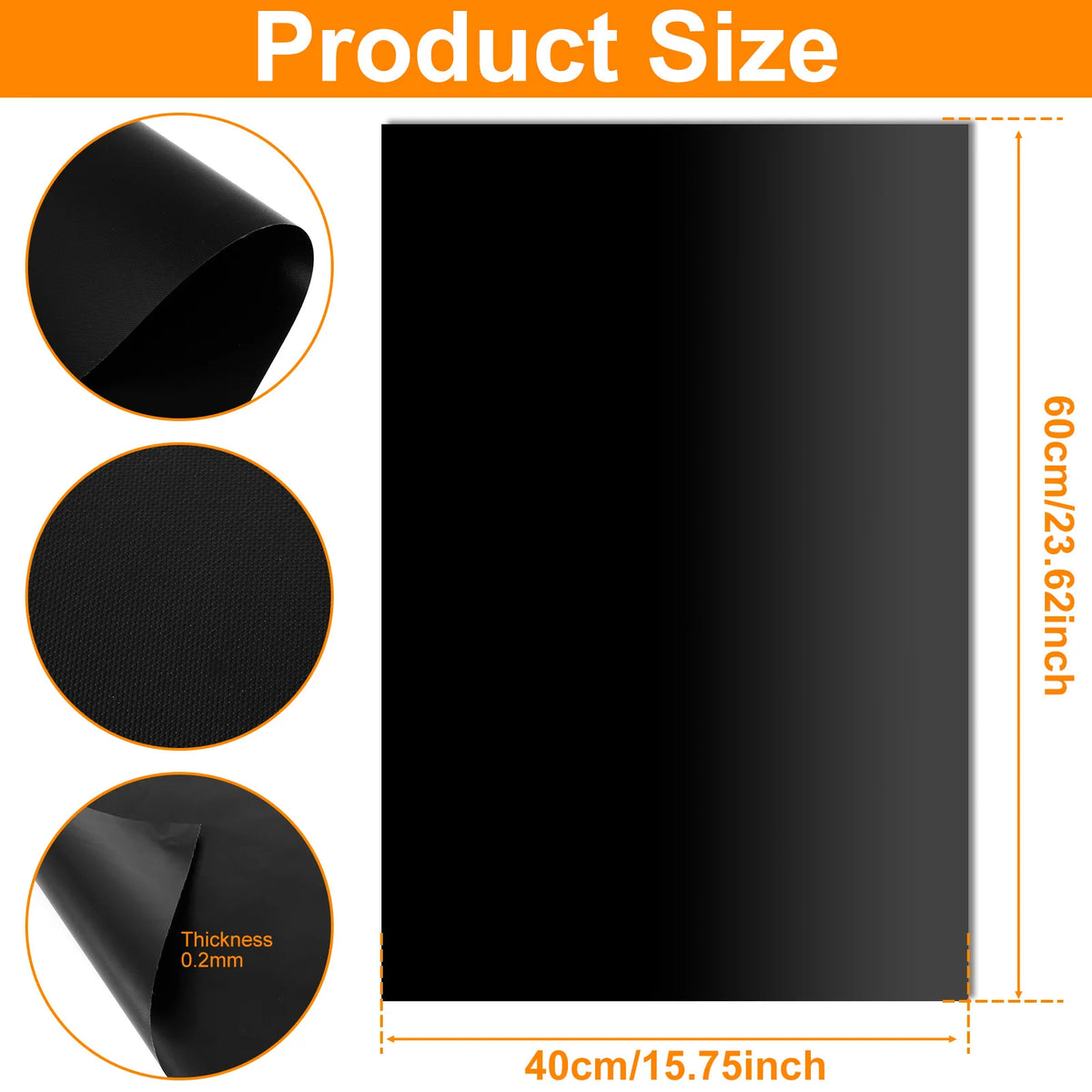 4-Pack Non-Stick Reusable Oven Liners & BBQ Grill Mats Oven Liner Set Nixie