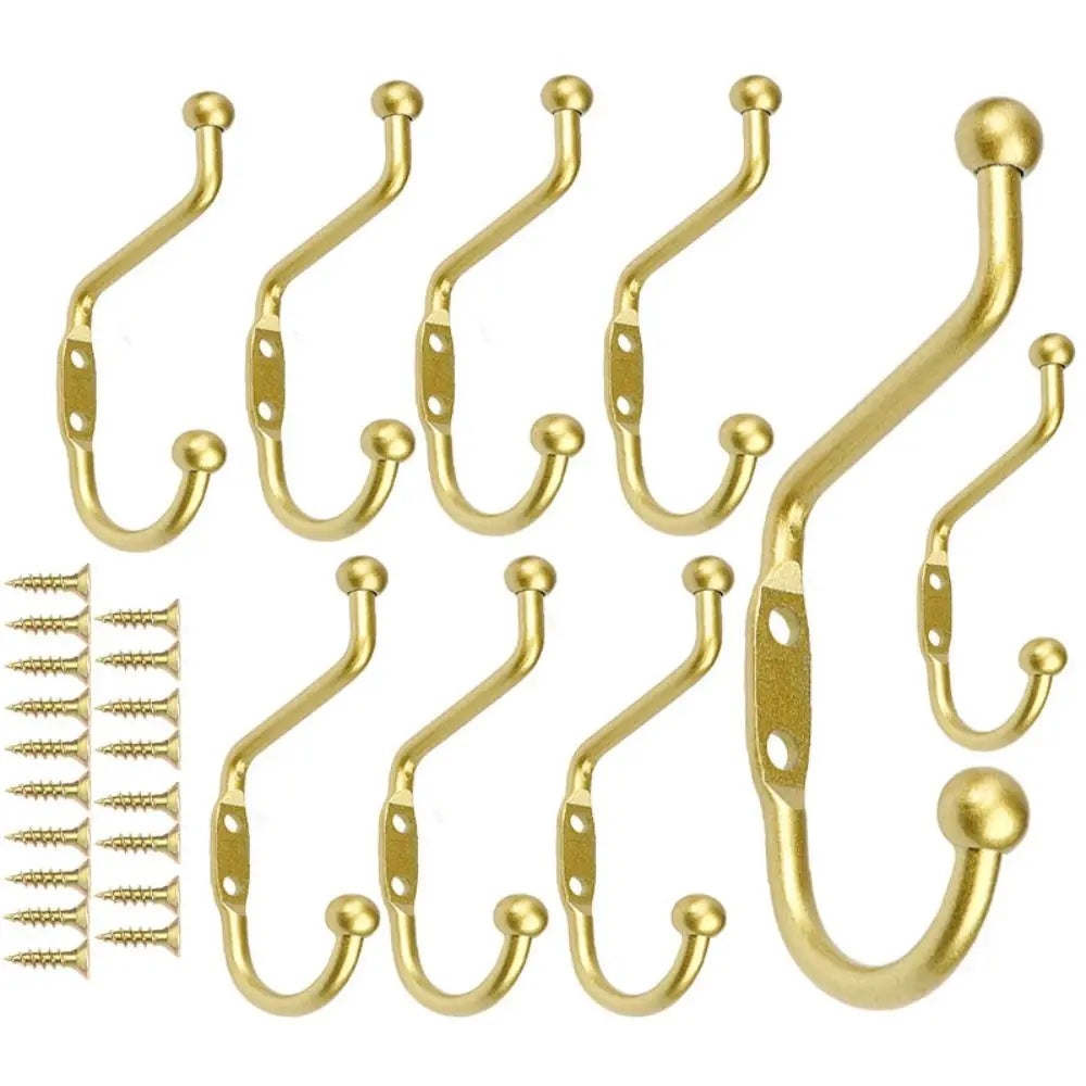 Vintage Zinc Alloy Wall Hooks Set – Coat, Towel & Key Hanger Wall Hook Set Nixie