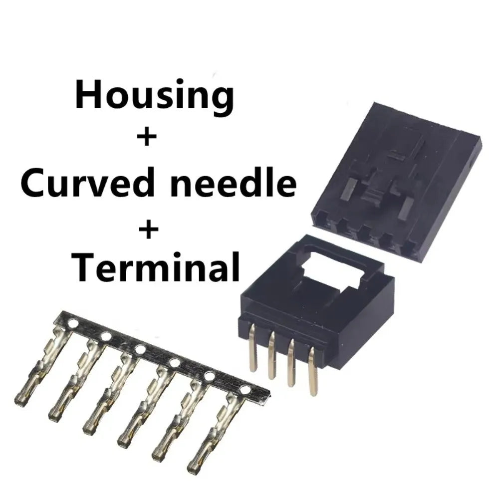 5-Set Dupont Connector Kit – Straight & Right Angle Pin Headers Electronics Connector Kit Nixie