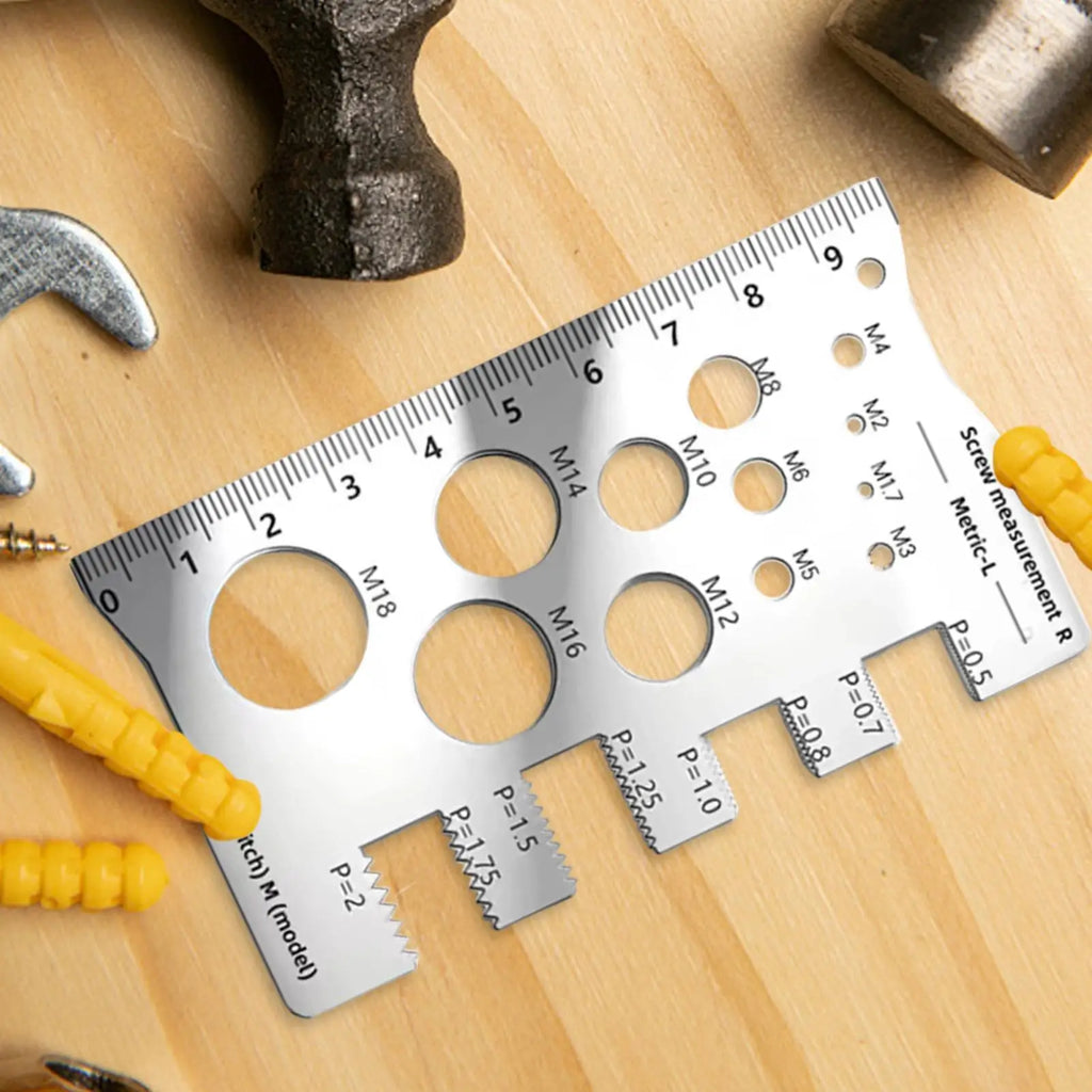Precision Metric Thread Gauge – Screw, Bolt & Nut Measurement Tool