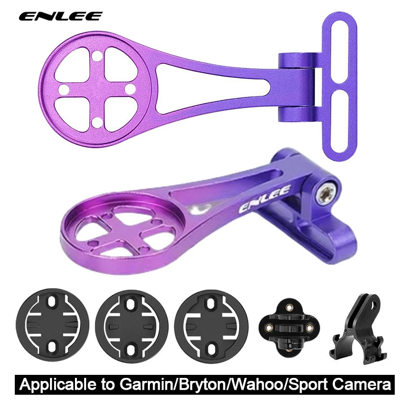Aluminum Alloy Bike GPS Bracket & Light Mount – Garmin/Bryton/Wahoo Bike Computer Mount Nixie