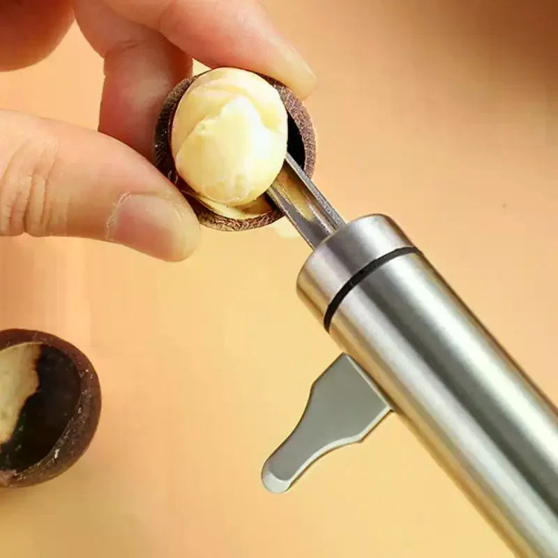 2-in-1 Stainless Steel Nutcracker & Walnut Sheller Tool