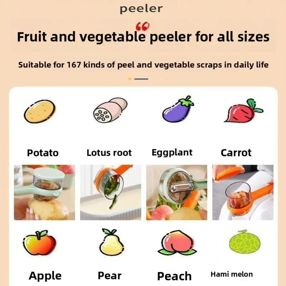 Double-Sided Stainless Steel Vegetable Peeler with Storage Case Vegetable Peeler Nixie
