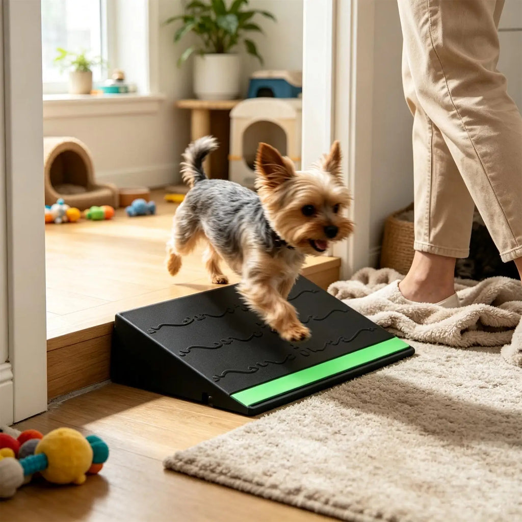 Indoor Threshold Ramp with Glow Strip & Anti-Slip Mat Threshold Ramp Nixie
